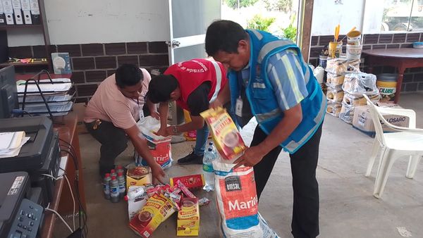 DECOMISAN E INCINERAN PRODUCTOS ALIMENTICIOS VENCIDOS Y NO APTOS PARA EL CONSUMO HUMANO EN DISTRITO DE MORALES.